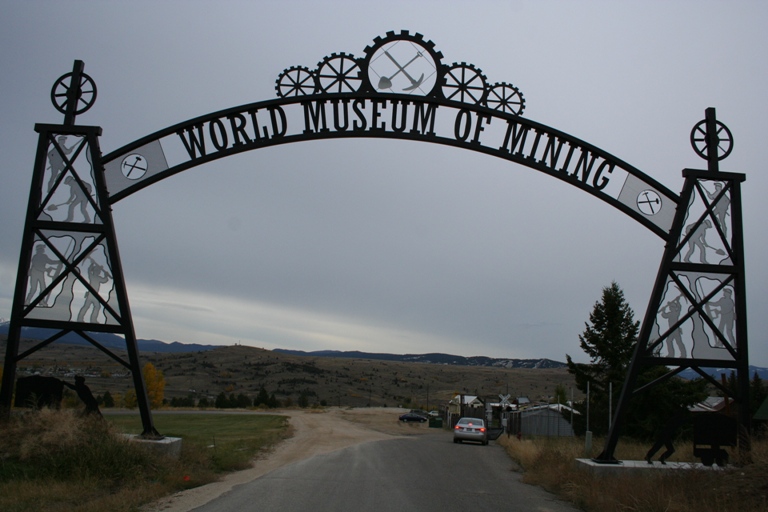 Butte, ingresso al museo delle miniere