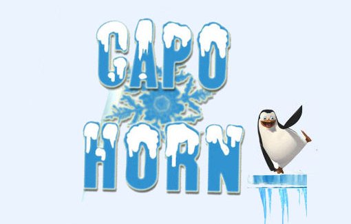 Capo Horn, il simpatico logo di un ristorante con pista pattinaggi