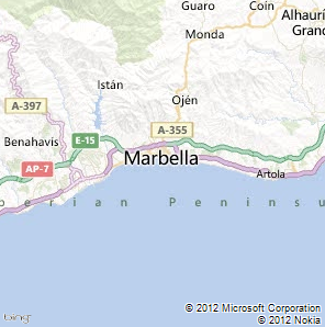 Cartina di Marbella
