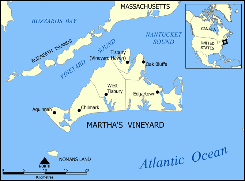 Martha's Vineyard mappa
