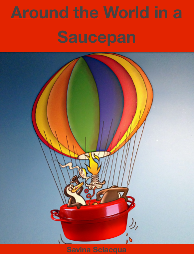 Around the World in a Saucepan - copertina della versione inglese