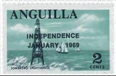 Sombrero è apparsa più volte sui francobolli di Anguilla