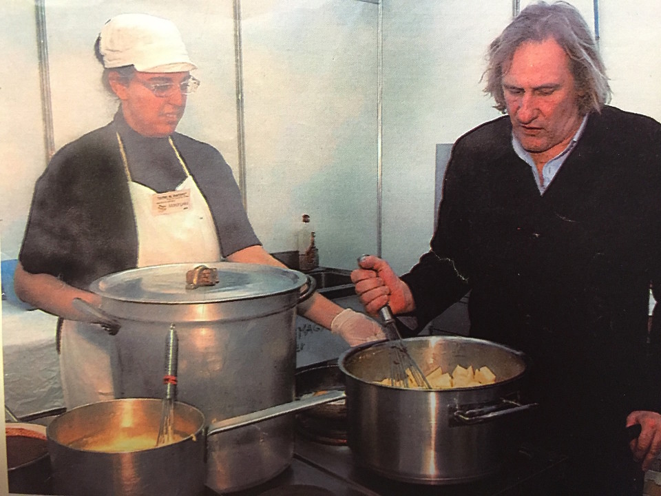 Depardieu in cucina (foto Bruno Murialdo)