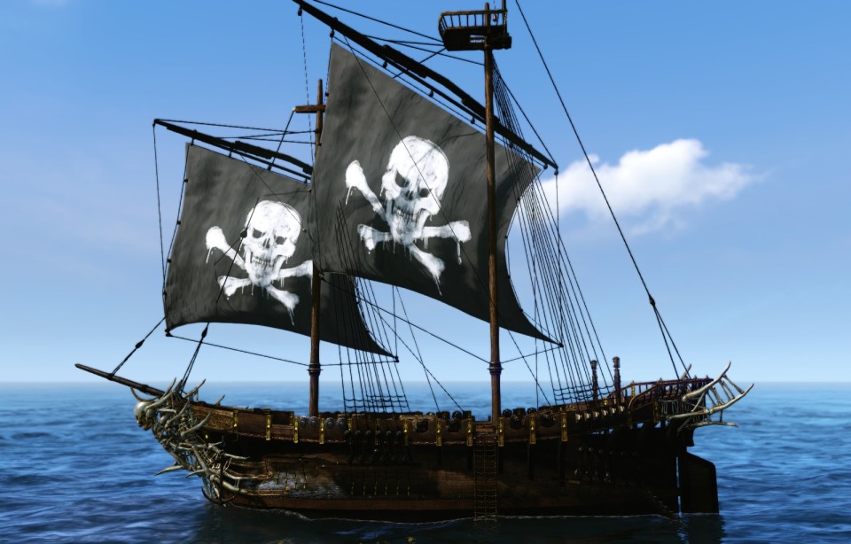 Un esempio di imbarcazione pirata