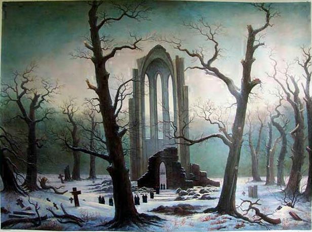 Cimitero nella neve