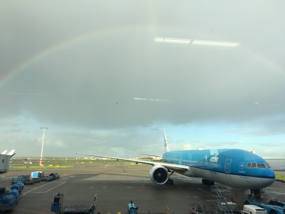 Aeromobile della KLM in attesa prima di partire